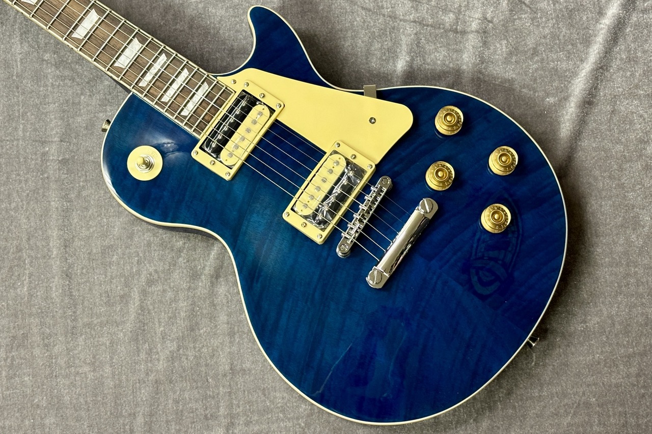 ■Bacchus Les Paul Standard BLP-FMH/R STB Bacchus BLP-FMH/R STB エレキギター初心者14点セット 【充電式