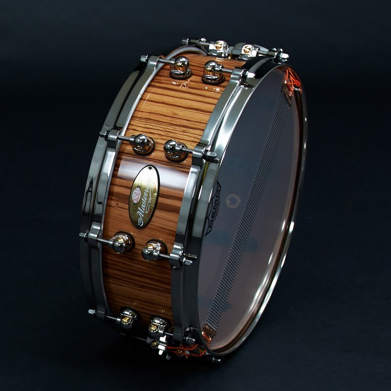 Pearl Masterworks Snare Drum 14×5 - Gloss Natural Zebrawood w/Nickel Parts  [MWA1450S]（新品/送料無料）【楽器検索デジマート】