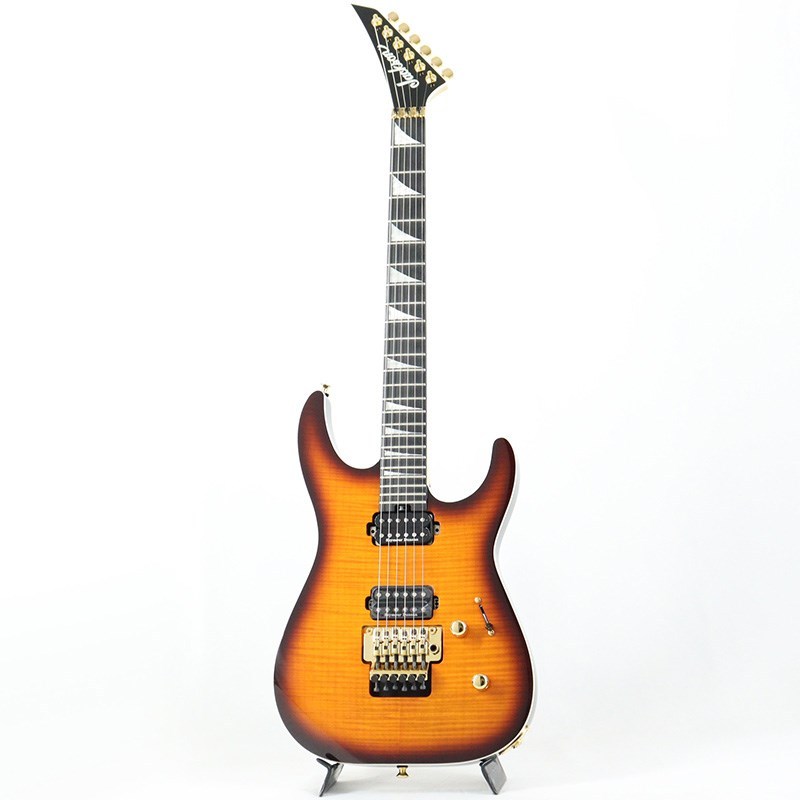 Jackson MJ Series Dinky DK Flame Maple (Amber Burst/Ebony)（新品