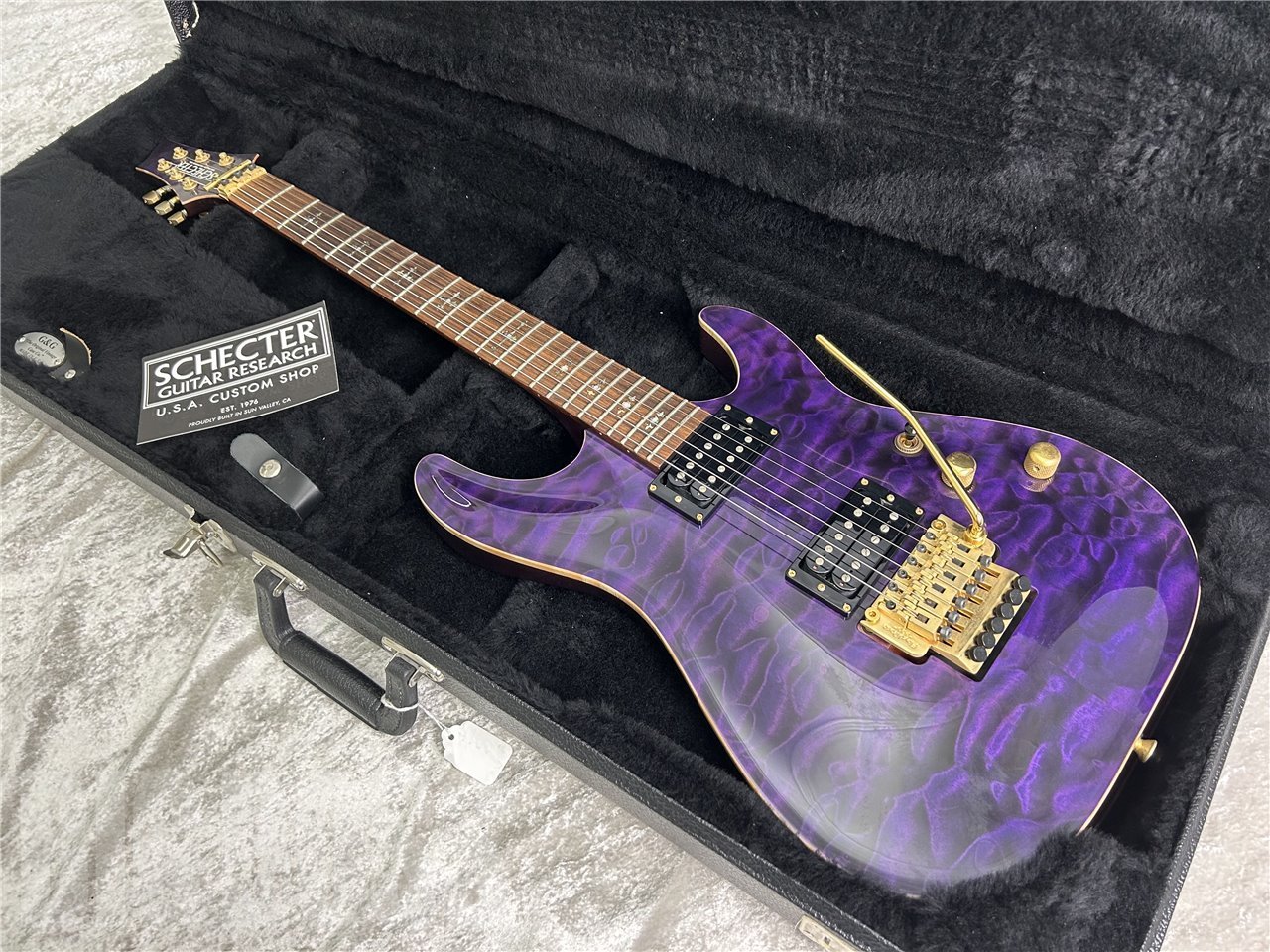 SCHECTER USA PROD HWD CLAS-F (See Thru Purple)（中古/送料無料 