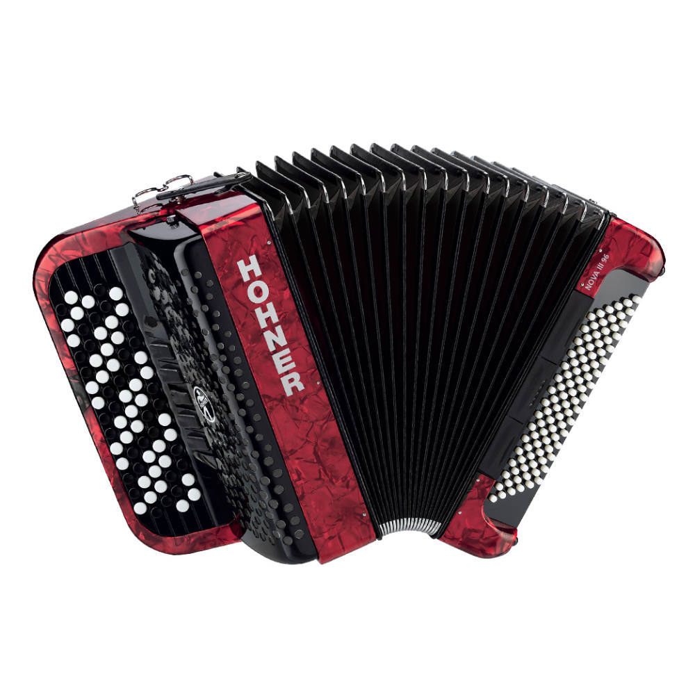 Hohner ホーナー NOVA III 96 Red クロマチック ボタンキー