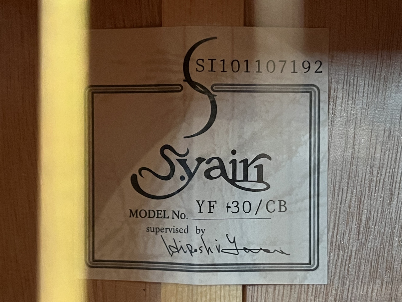S.Yairi YF-30/CB（中古）【楽器検索デジマート】