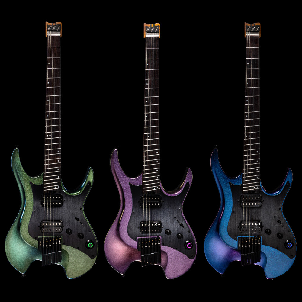 MOOER GTRS W900 Aurora Purple エレキギター ワイヤレス搭載 