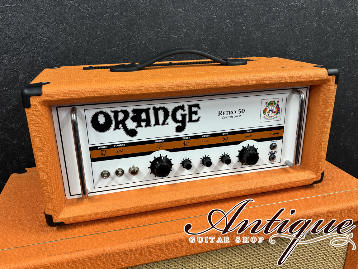 ORANGE RETORO50 Custom Shop 2004 w/Flight Case & 40th Anniv PPC412