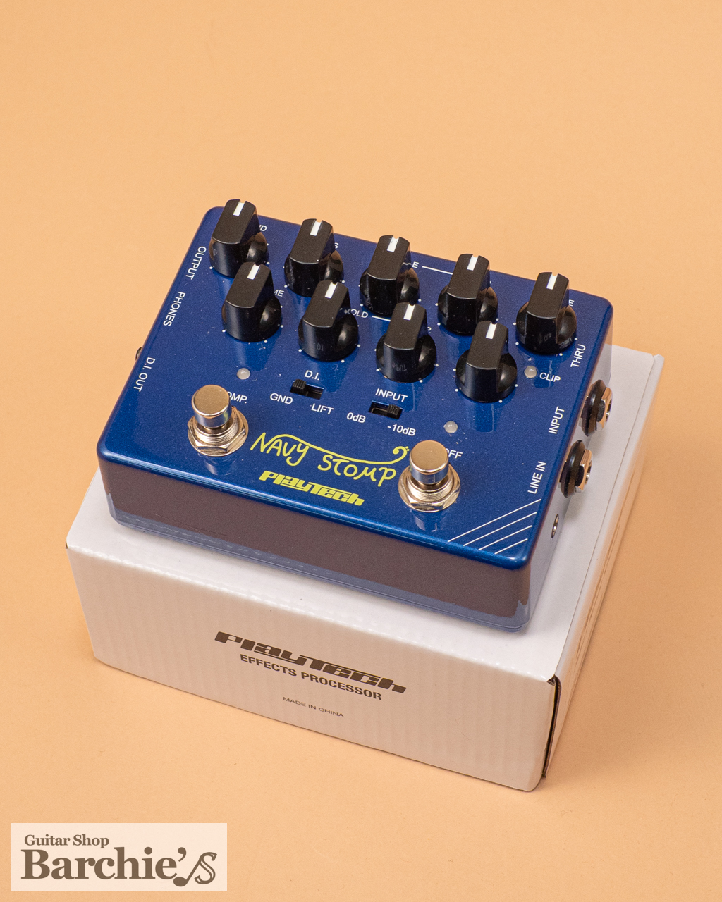 playteac Navy Stomp ベースエフェクター PLAYTECH Navy Stomp ベース用プリアンプ おすすめ 初心者 学生 ベース