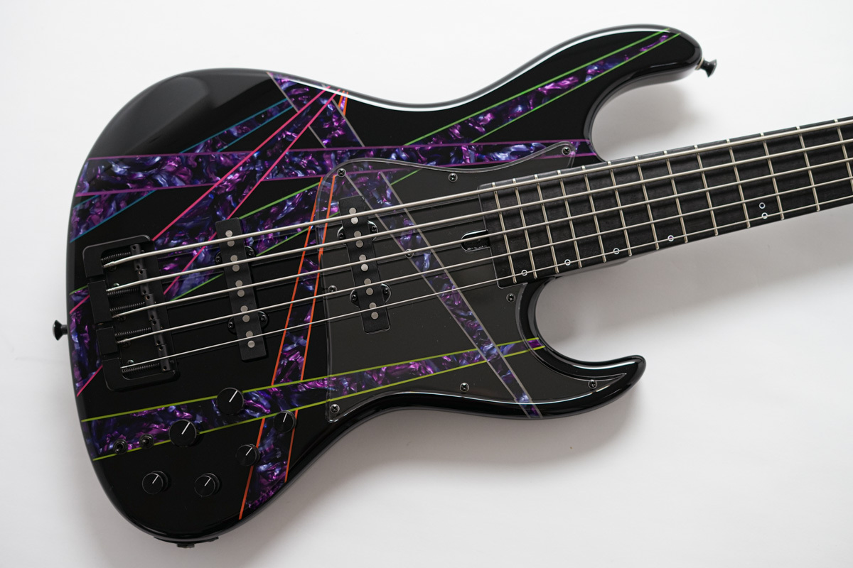 Wood Custom Guitars Vibe-5 19pitch #254 - Neon Sunrise with