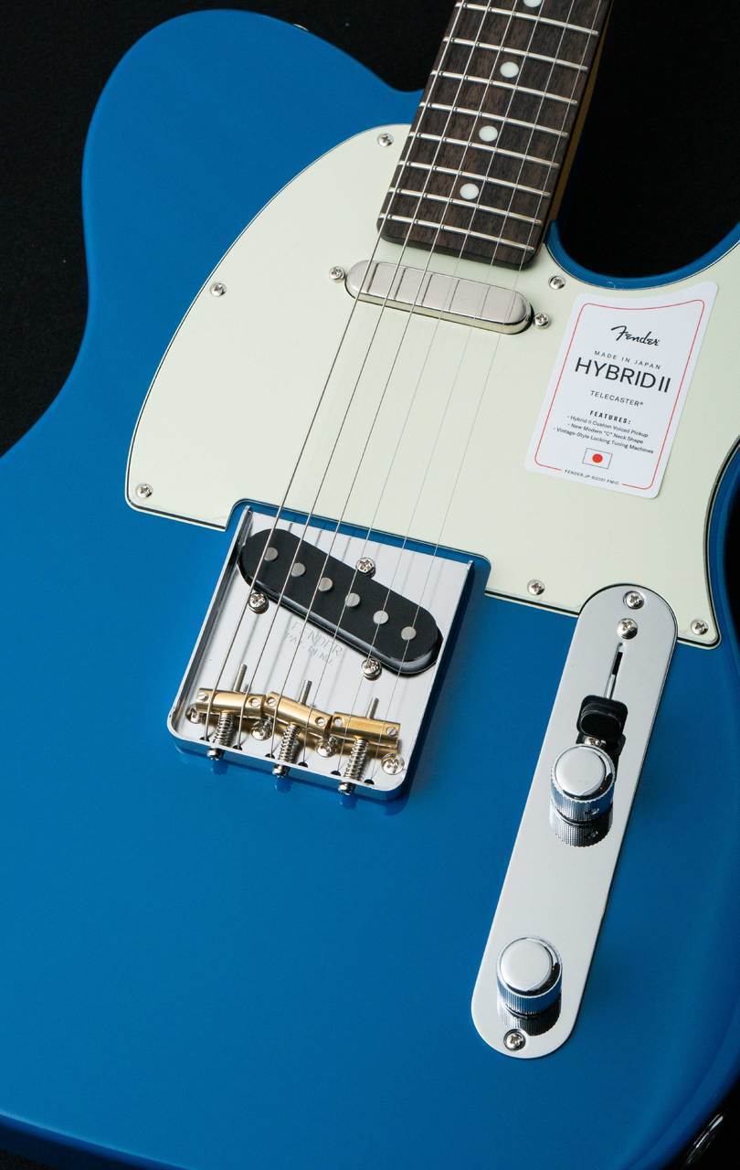 Fender Japan Telecaster 青 ギターケース付き Fender Japan Hybrid II Telecaster Forest Blue with gig bag