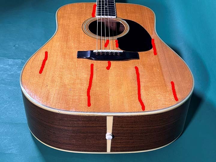 martin D35 1975年製ビンテージ本鼈甲ピックガード ワンオーナー