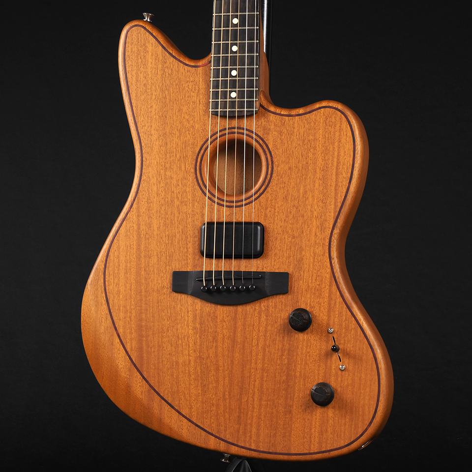 Fender Acoustasonic All Mahogany ラリマー 再入荷】Fender American Acoustasonic Telecaster All-Mahogany Ebony
