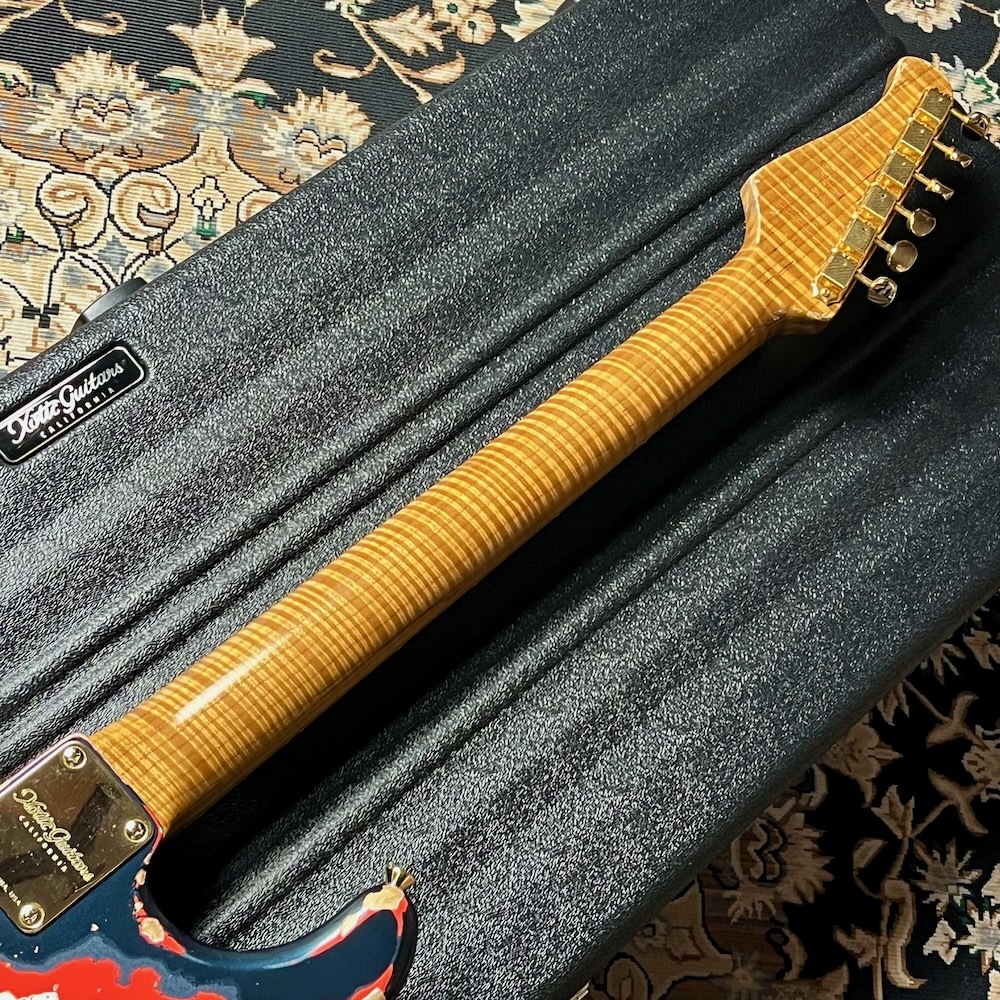 Xotic XSC-2 Master Grade Neck / Mercedes Blue over Fiesta Red