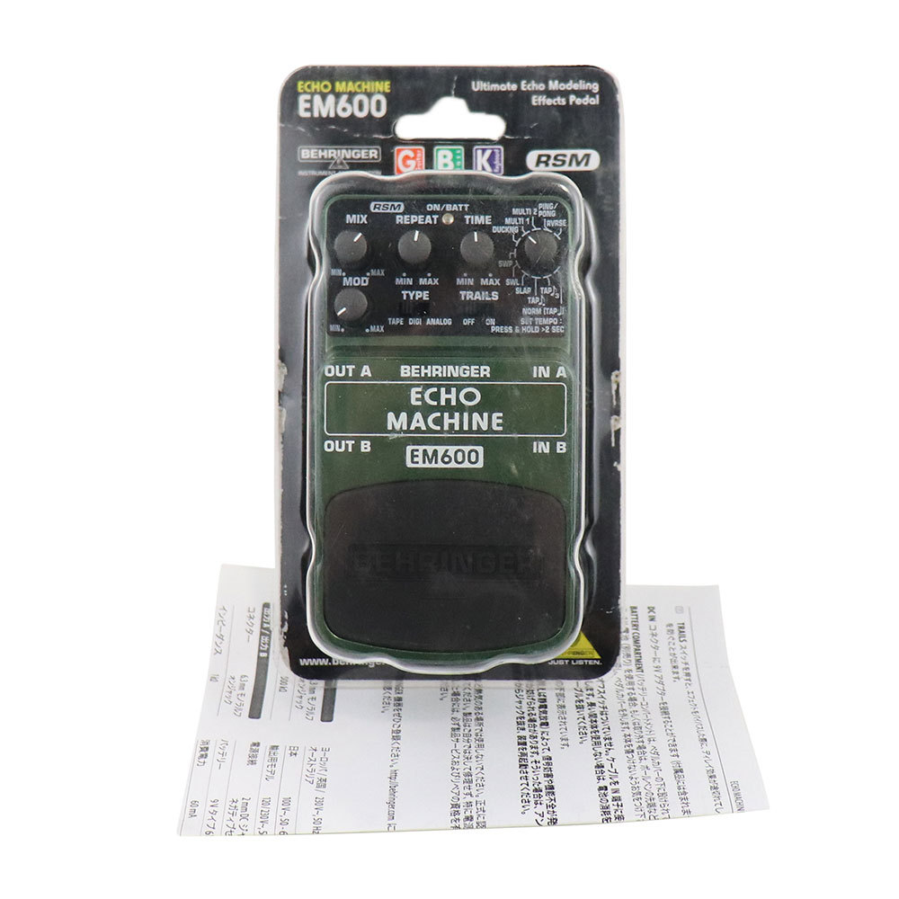 BEHRINGER 【中古】 エフェクター BEHRINGER EM600 ECHO MACHINE エコーマシン ディレイ ベリンガー （中古/送料無料）【楽器検索デジマート】