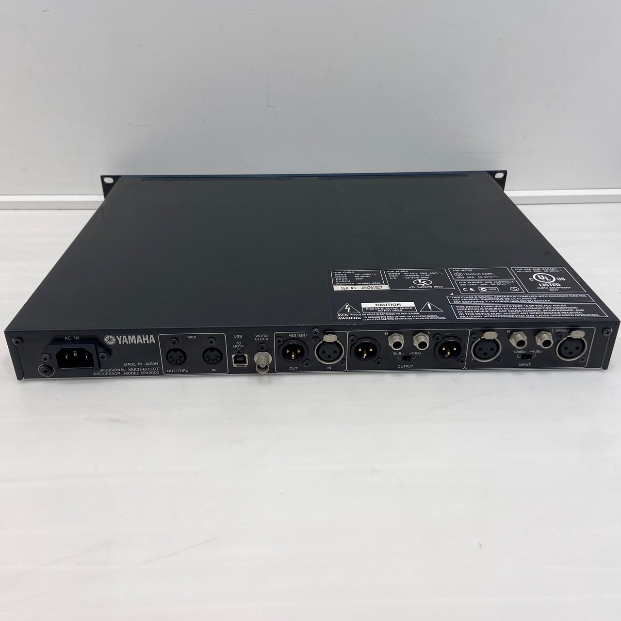 YAMAHA SPX2000 マルチエフェクトプロセッサー（中古/送料無料）【楽器