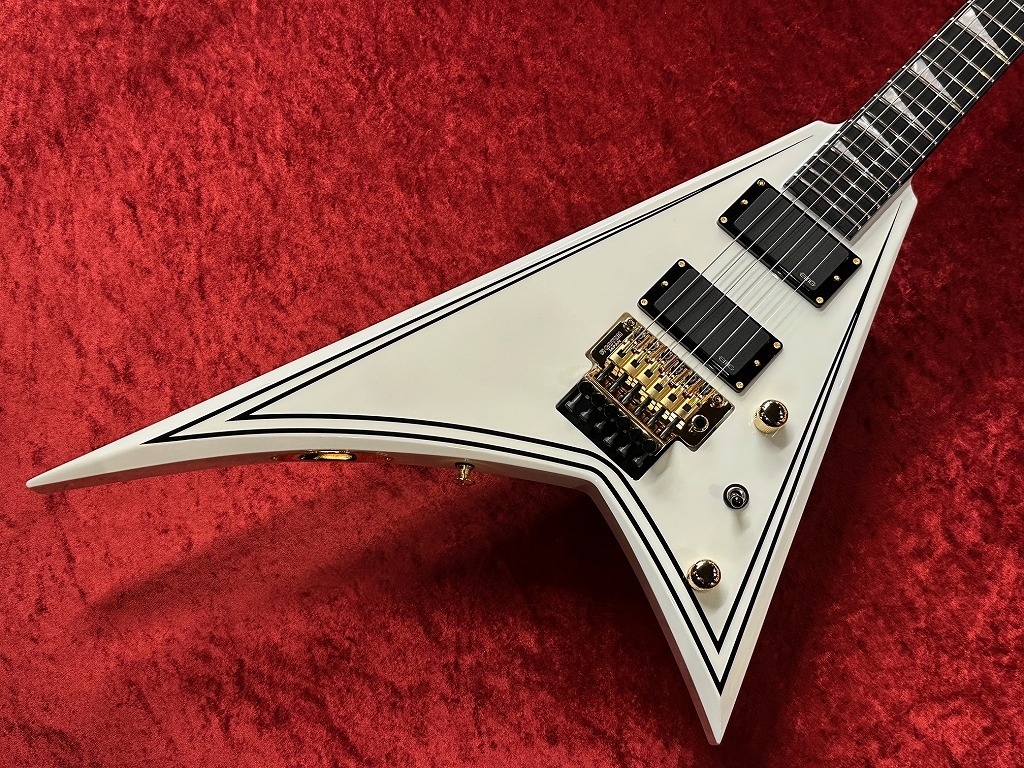 Jackson MJ SERIES RHOADS RR24MG -White with Black Pinstripes-【日本製】