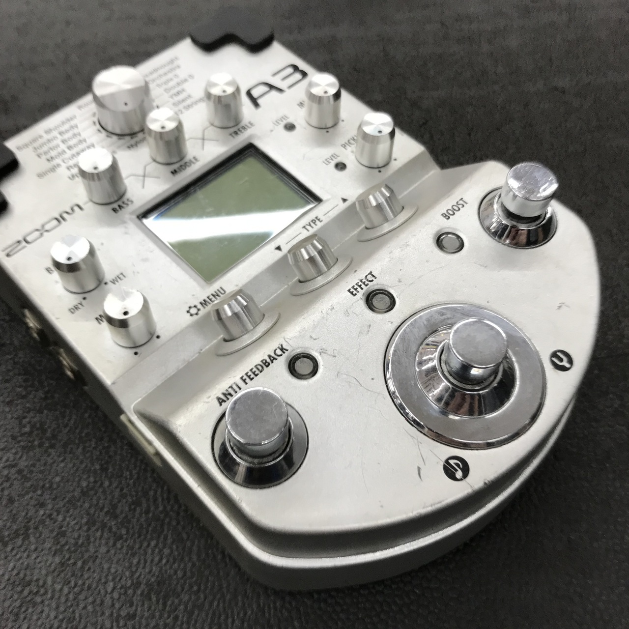 ZOOM A3 Pre-Amp & Effects for Acoustic Guitar（中古）【楽器