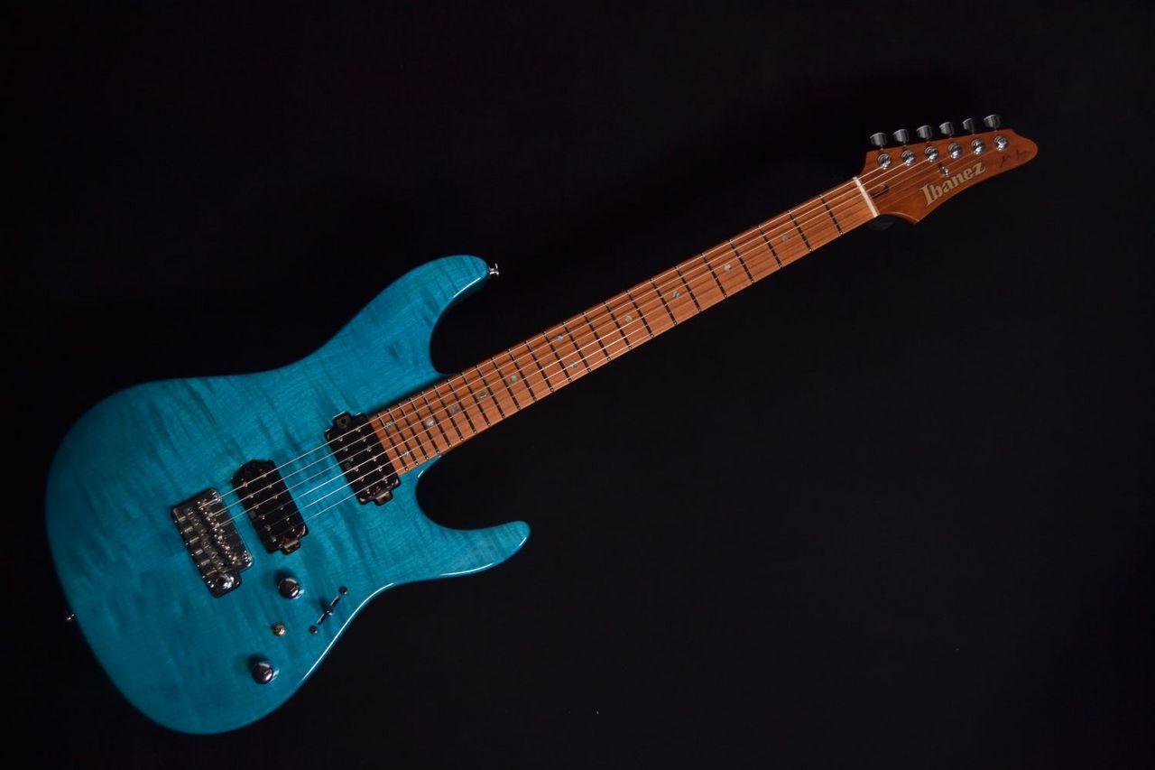 Ibanez Martin Miller AZ Signature Model Transparent Aqua Blue