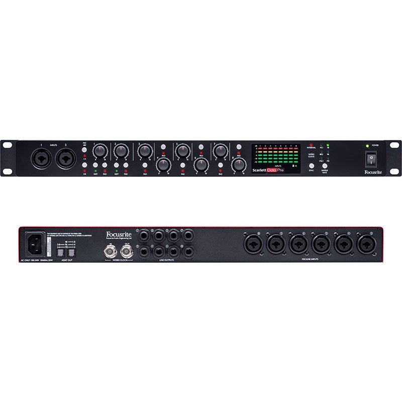 Focusrite Scarlett OctoPre【ADAT出力搭載・8chマイクプリ】（新品