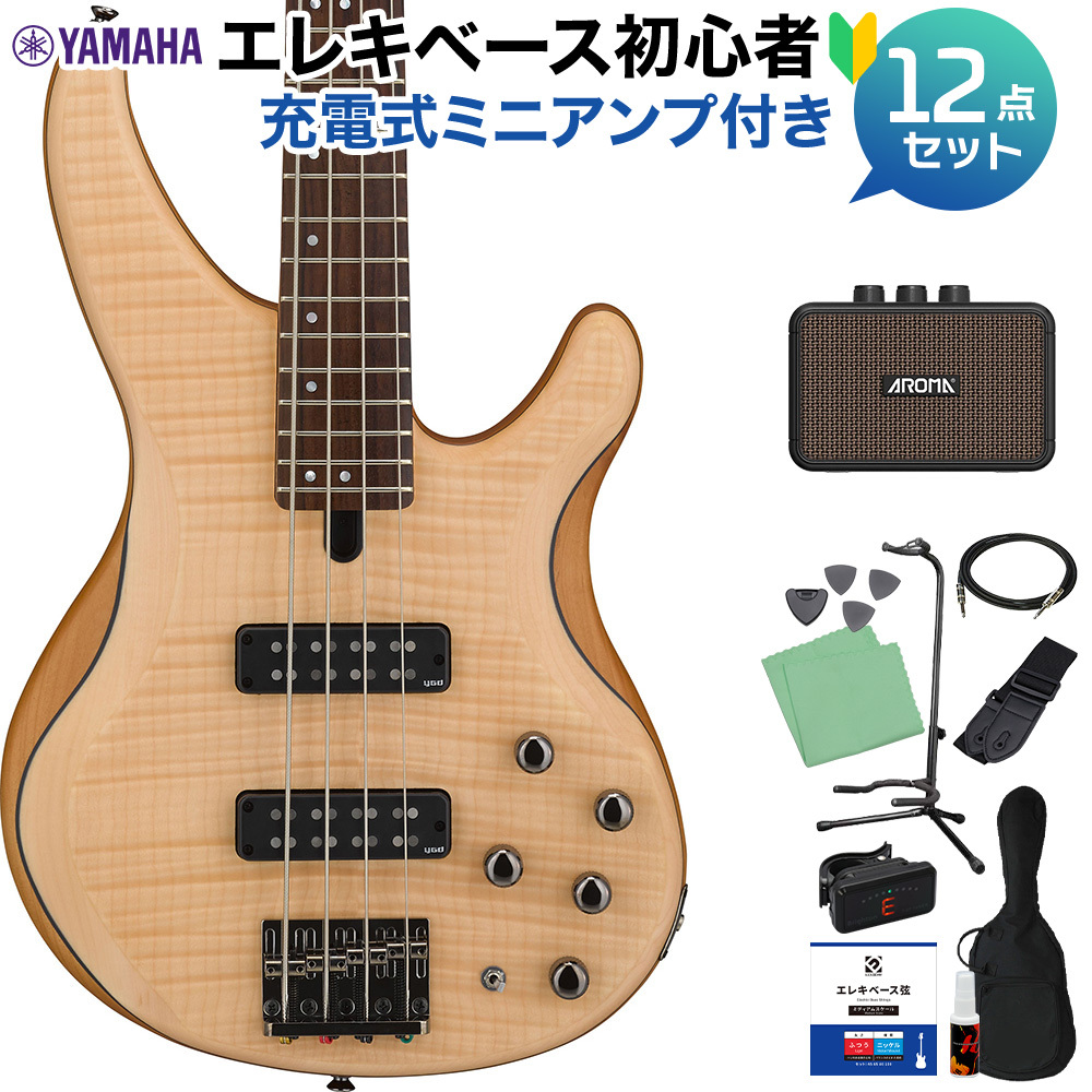 YAMAHA TRBX604FM NS ベース初心者12点セット 【充電式ミニアンプ付
