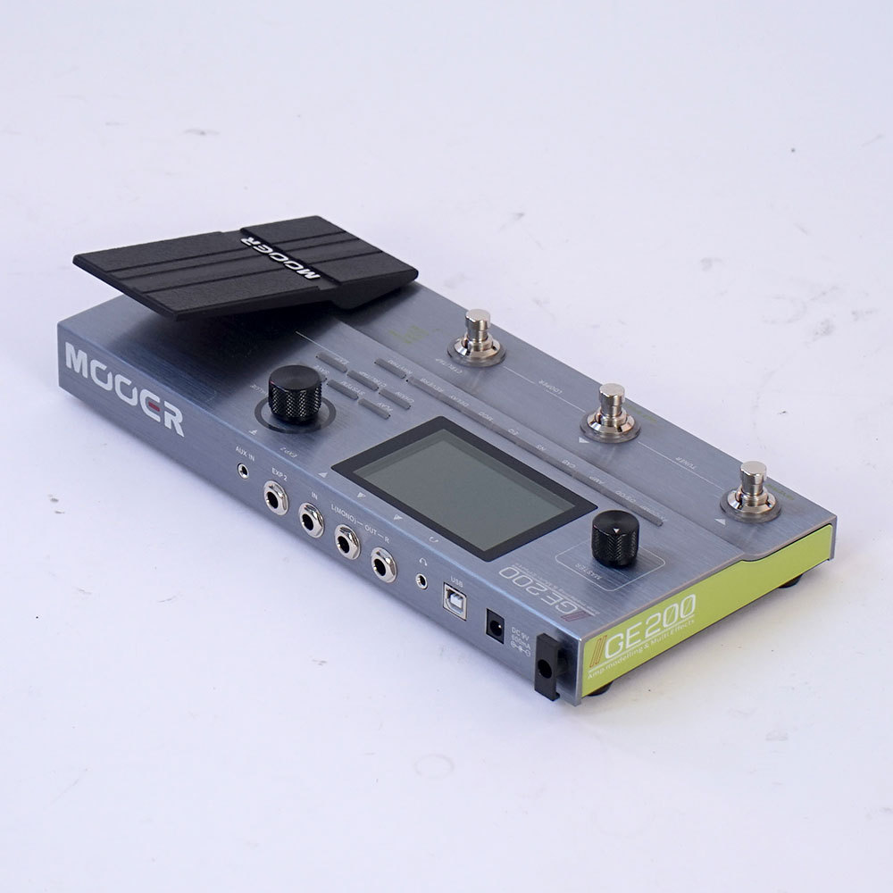 【中古】MOOER GE200 ギターエフェクター Amazon | MOOER Mooer GE200 マルチエフェクター グレー