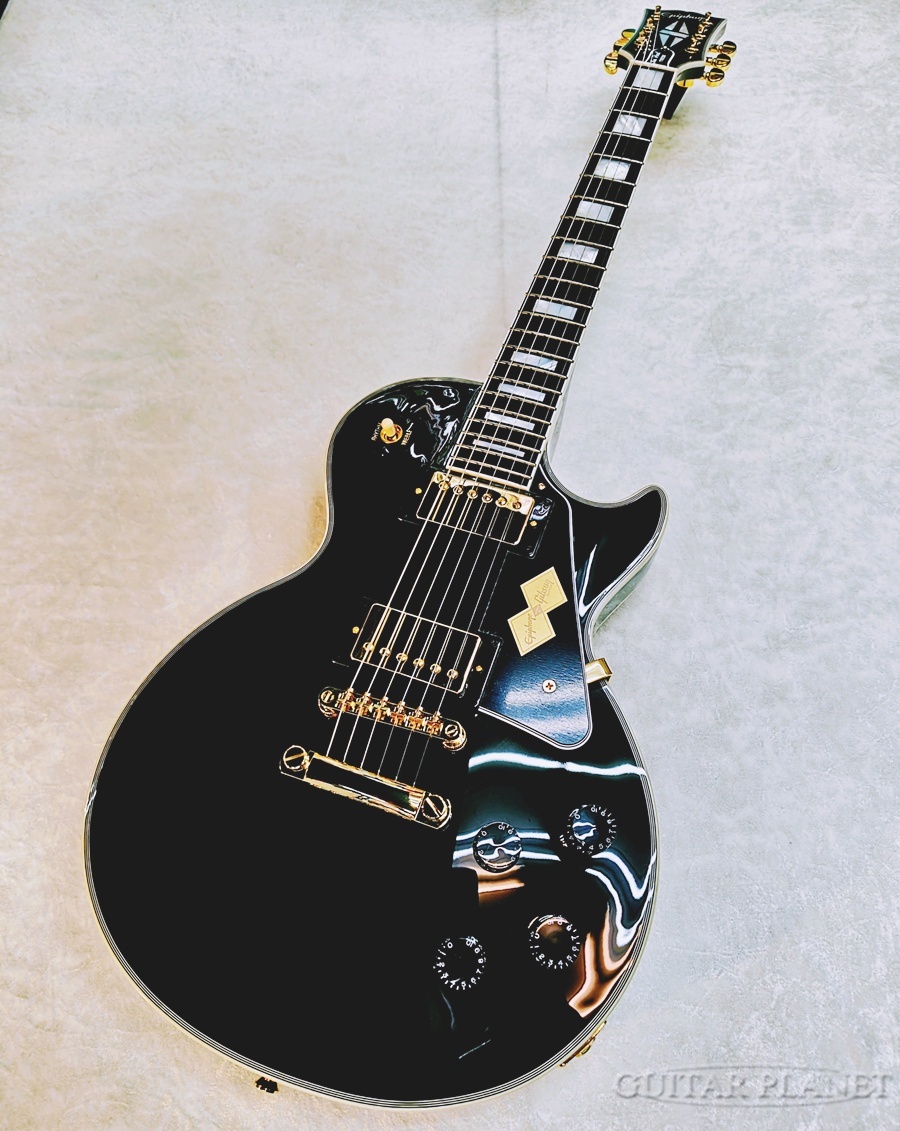 Epiphone Les Paul Custom ブラック ギター Epiphone Les Paul Custom Ebony エレキギター 初心者14点セット
