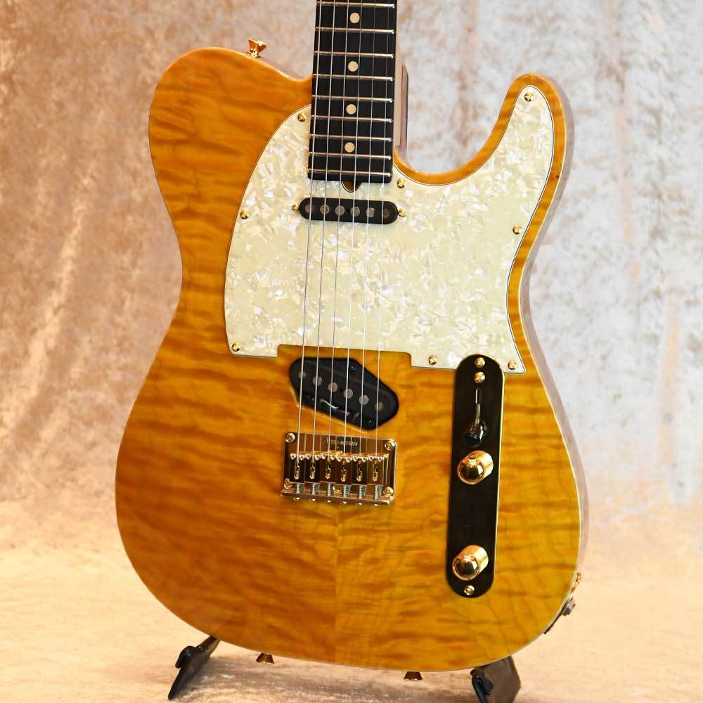 超美品Tom Anderson short hollowT ミディアムスケール Top T Shorty Tiger Eye Burst with Binding [3.23kg