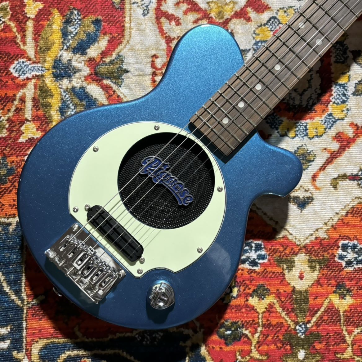 Pignose PGG200 MBL スピーカー内蔵ミニエレキギター メタリックブルー