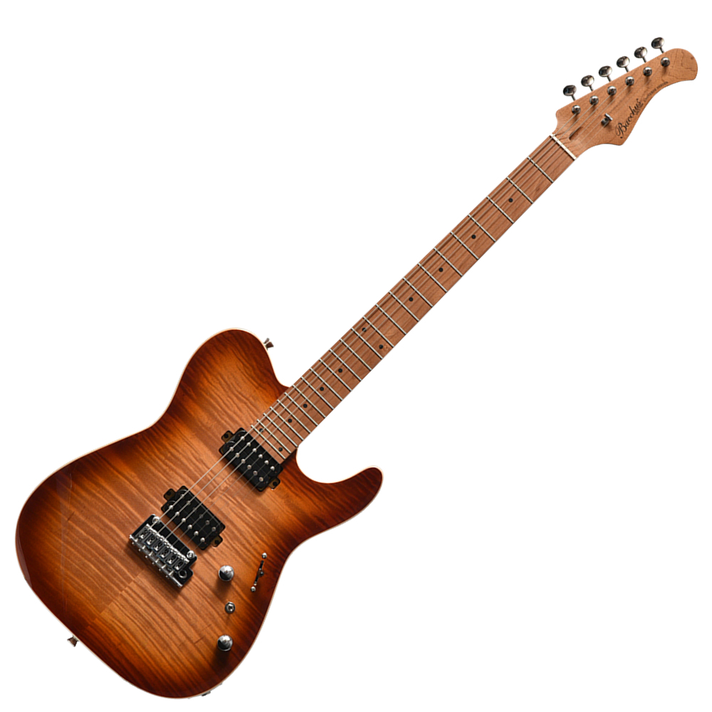 Bacchus バッカス TAC24 FMH-RSM/M N-BR-B エレキギター VOXアンプ付き