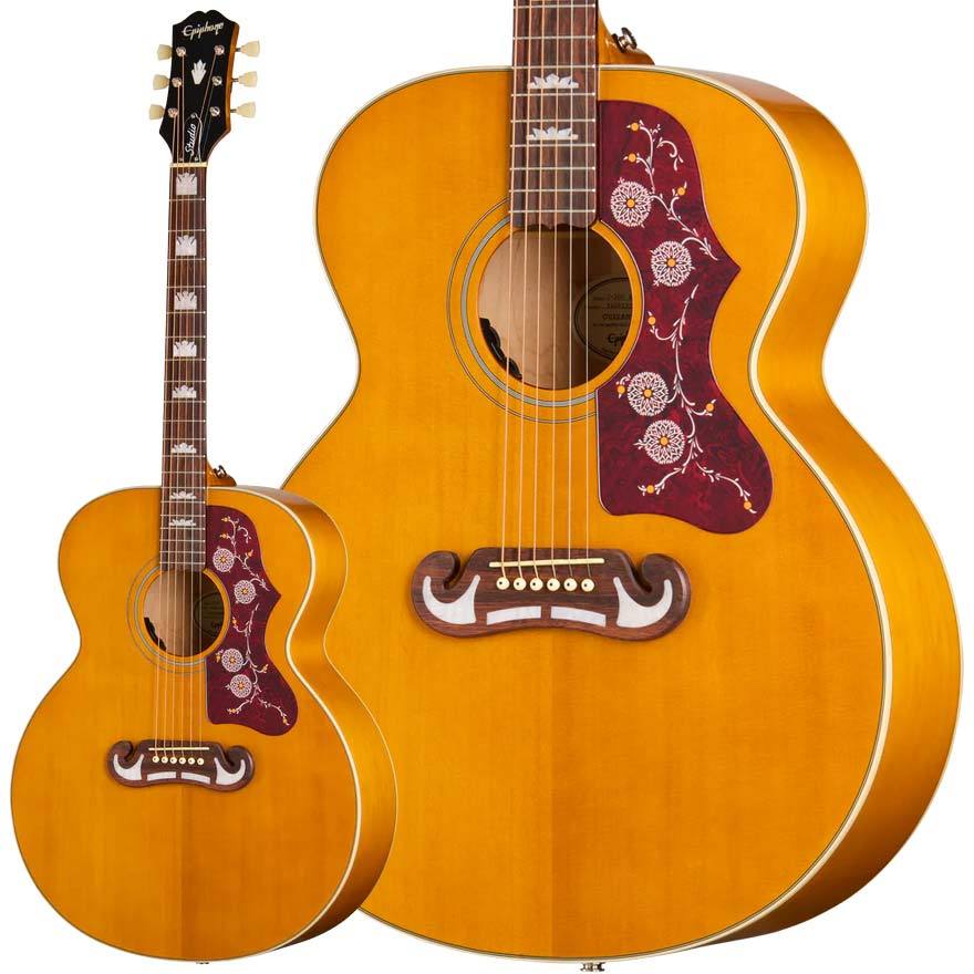 Epiphone J-200 Studio Natural アコースティックギター エレアコ