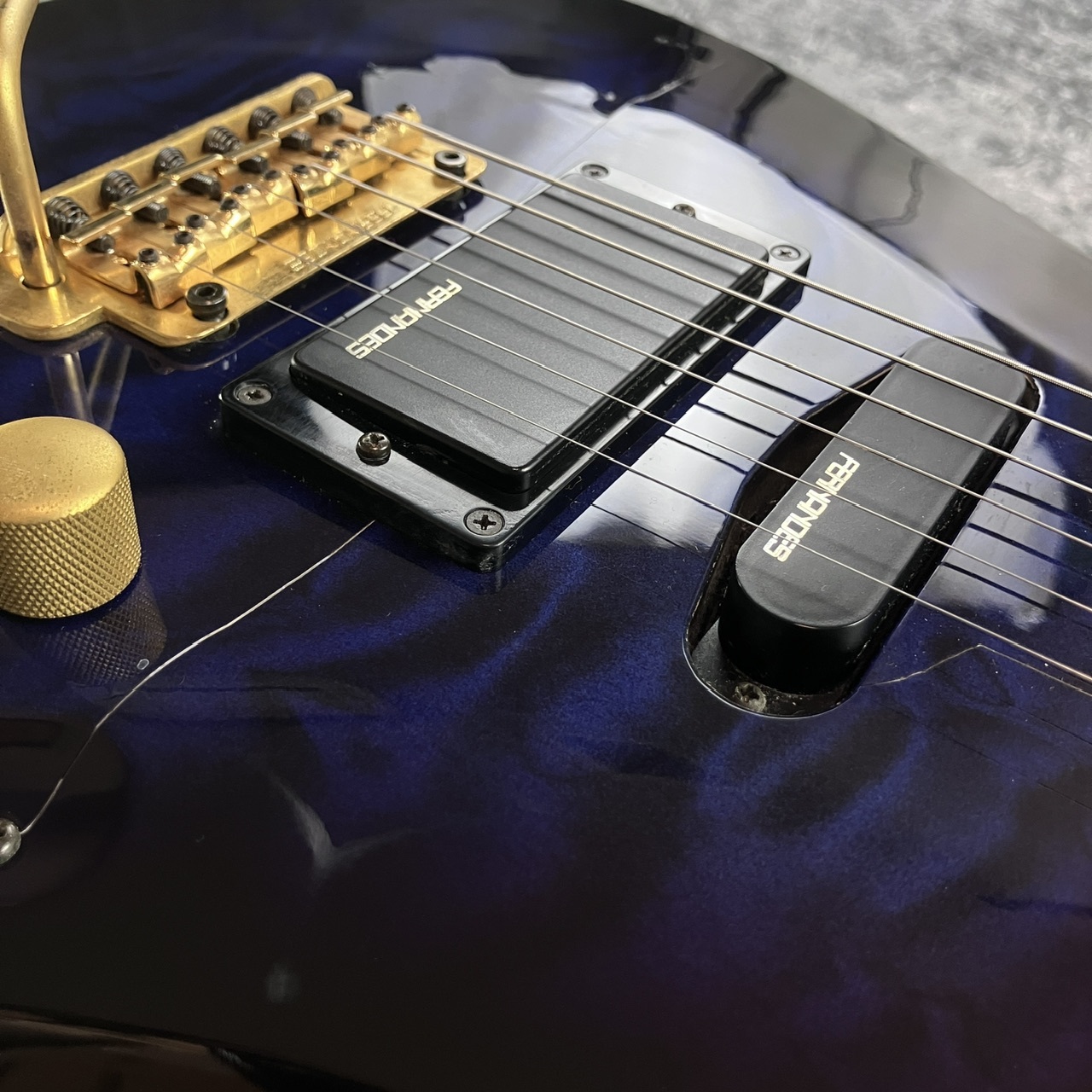値下げ‼ FERNANDES FGZ 400 杢目 ブルー／ブラック 美品！