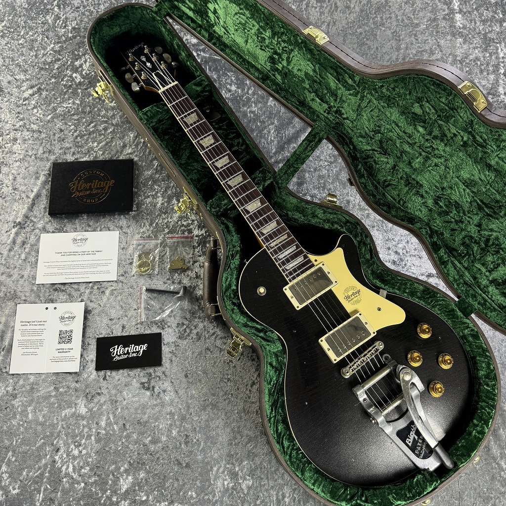 Heritage 【レア】Custom Shop Core Collection H-150 Artisan Aged w/Bigsby Space  Black #HC1231185 [4.14kg]（新品）【楽器検索デジマート】