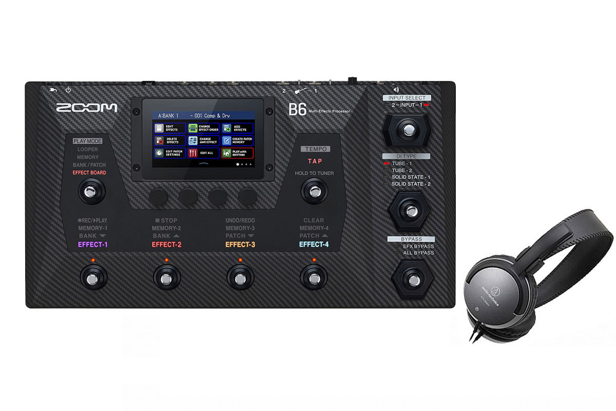 ZOOM B6 ZOOM ベースマルチエフェクター B6 Multi-Effects Processor 