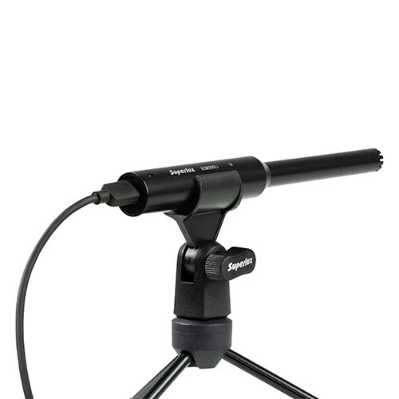 【新古品】SAX ベルマイク(コンデンサーマイクロホン) +ファンタム電源 本体 Superlux ECM999U 測定用 無指向性コンデンサーマイクロホン（新品