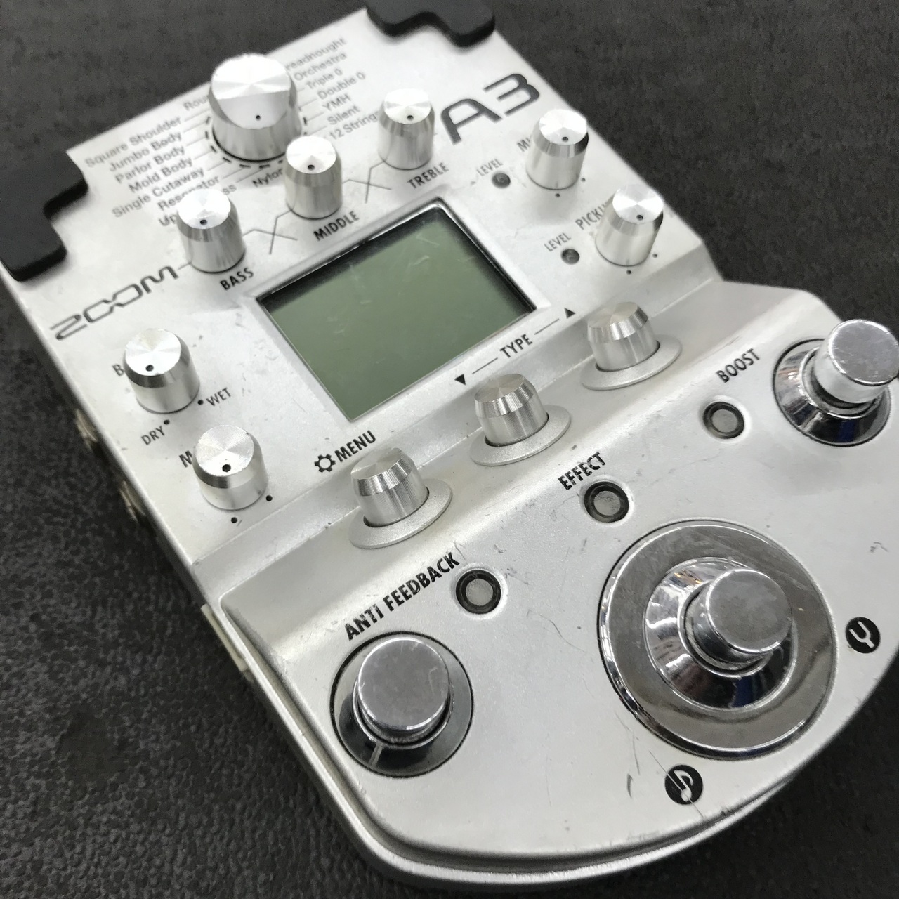 ZOOM A3 Pre-Amp & Effects for Acoustic Guitar（中古）【楽器