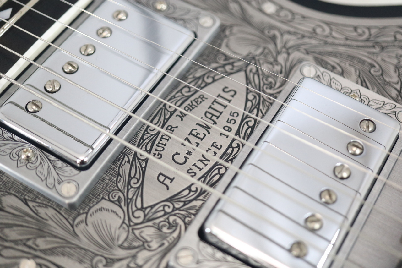 Zemaitis THE PORTRAIT Metal Front HISASHI Signature Model Black