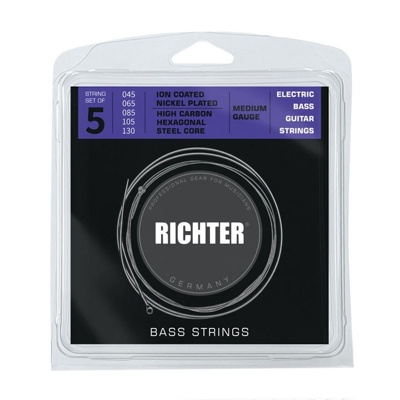 Richter Straps ＃1808 Electric Bass 5String set [45-130/Medium Gauge]