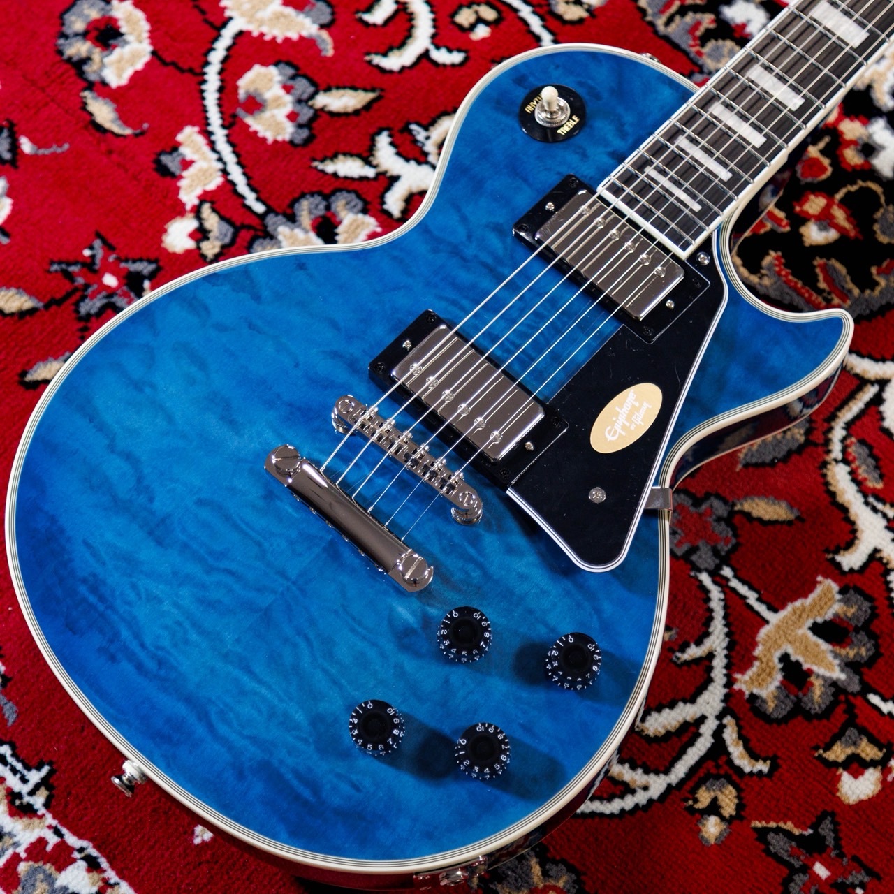 ギター Epiphone LesPaul Custom Quilt Viper Blue Epiphone Les Paul Custom Quilt Viper Blue | MUSIC STORE
