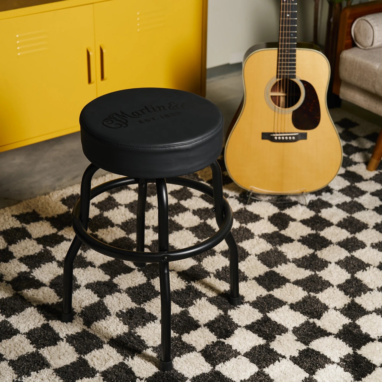 Martin 【在庫あります!】Tone on Tone Black Barstool #18N0455