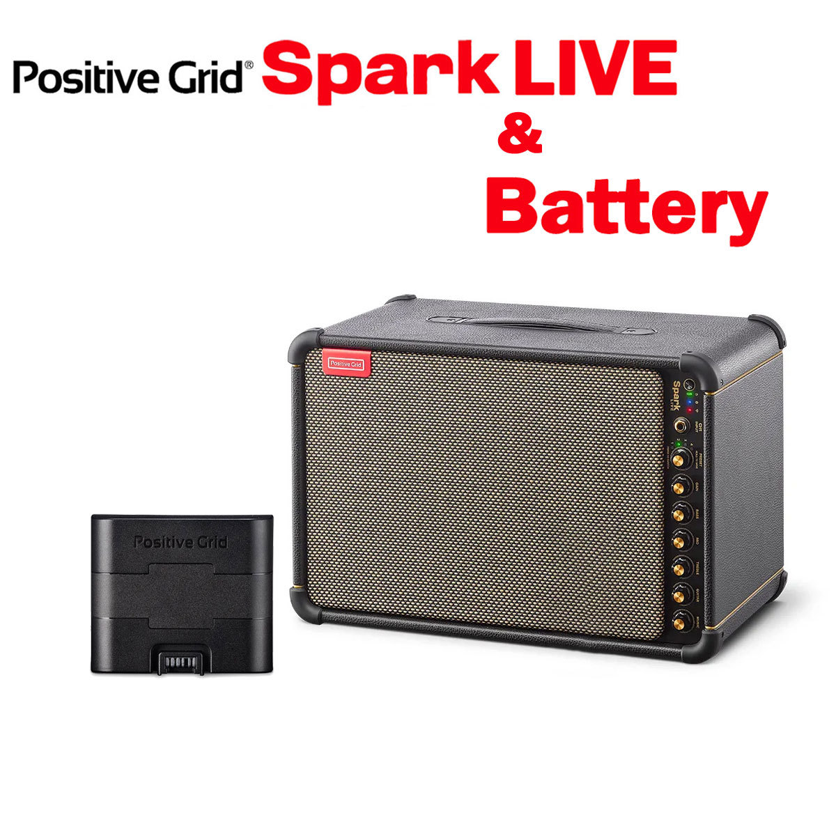 Positive Grid Spark LIVE + 専用充電式バッテリーセット ギター・ベース用マルチアンプ  150W（新品/送料無料）【楽器検索デジマート】