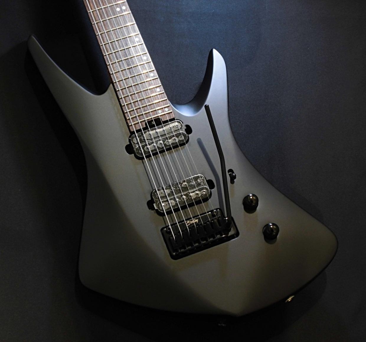 【土日限定価格】Music Man/JP7 Stealth Black7弦ギター Sterling by MUSIC MAN KAIZEN7 / STEALTH BLACK【7弦】【3.06kg