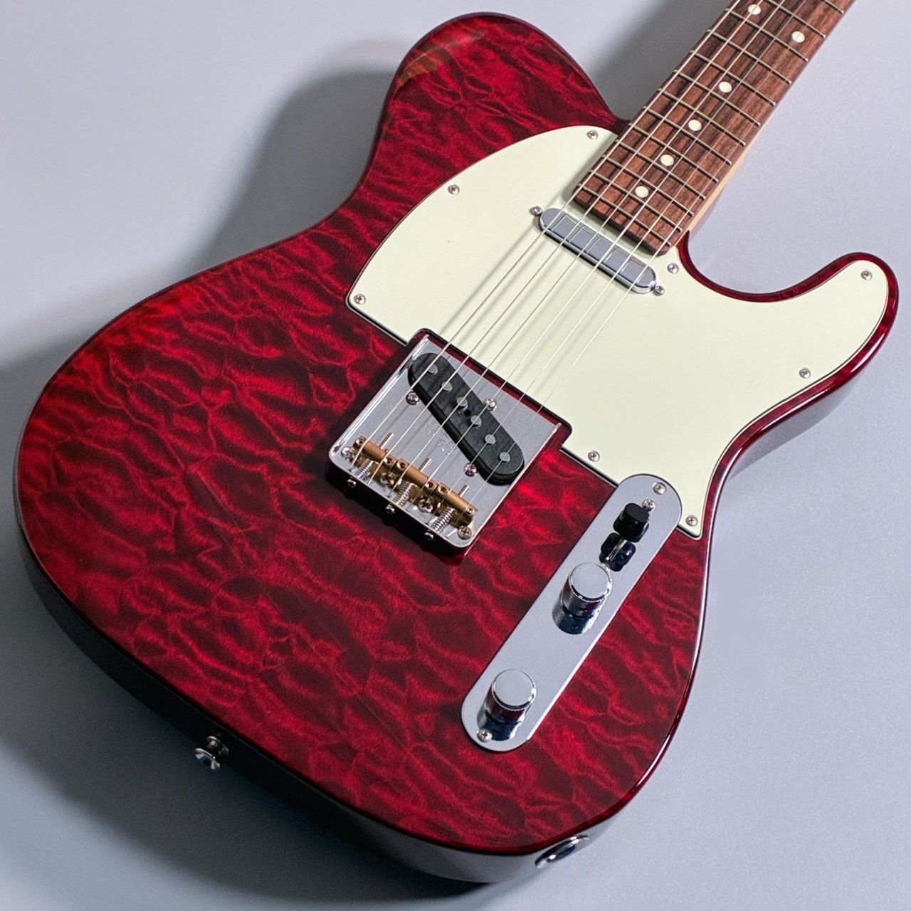 Fender FSR Hybrid 60s Telecaster Quilt Top (Transparent Red