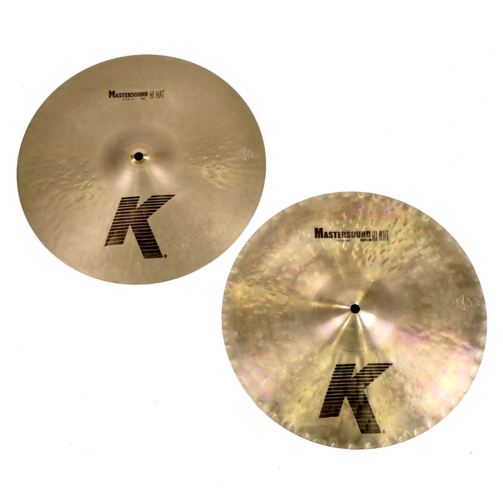K.ジルジャン 14インチ ハイハットシンバルセット 中古 汚れあり 凹みなし。 K.ジルジャン 14インチ ハイハットシンバルセット 中古 汚れあり 凹み