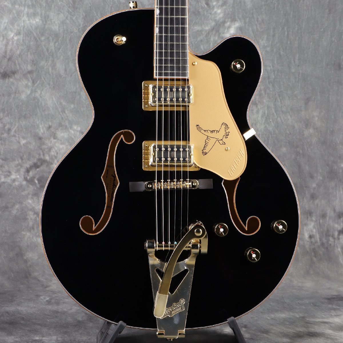 GRETSCH Bigsby ブラックエレキギター Gretsch G6120T-BSNSH Brian Setzer Signature Nashville Hollow