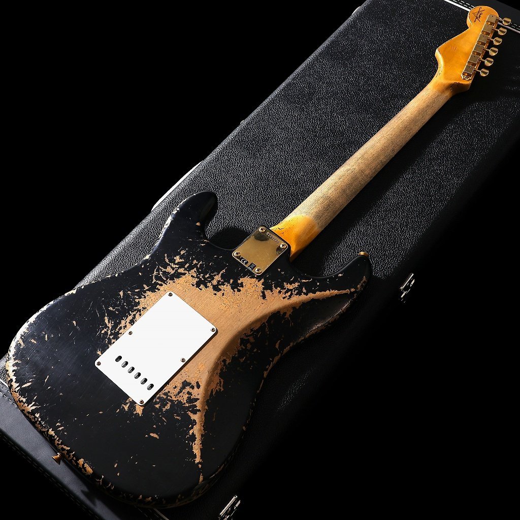 Fender Custom Shop 1963 Stratocaster Super Heavy Relic Aged Black