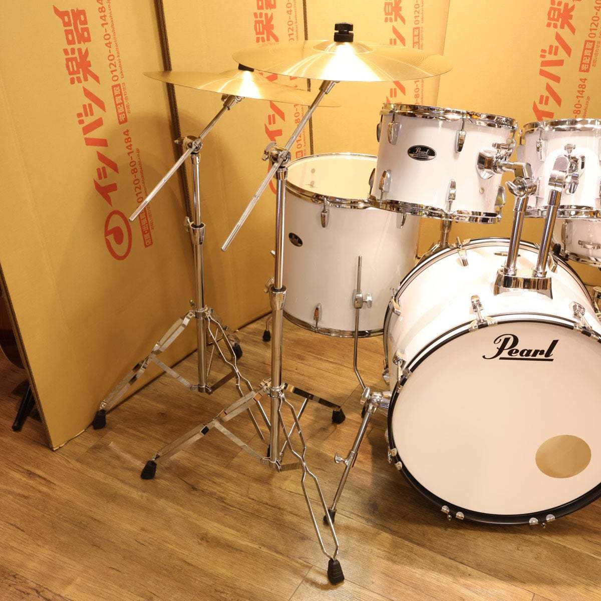 OZWRT ssサイズ　4点セット　美品中古 Pearl RS525SCWN/C-2CSN/White ドラムセット 【福岡店】（中古/送料