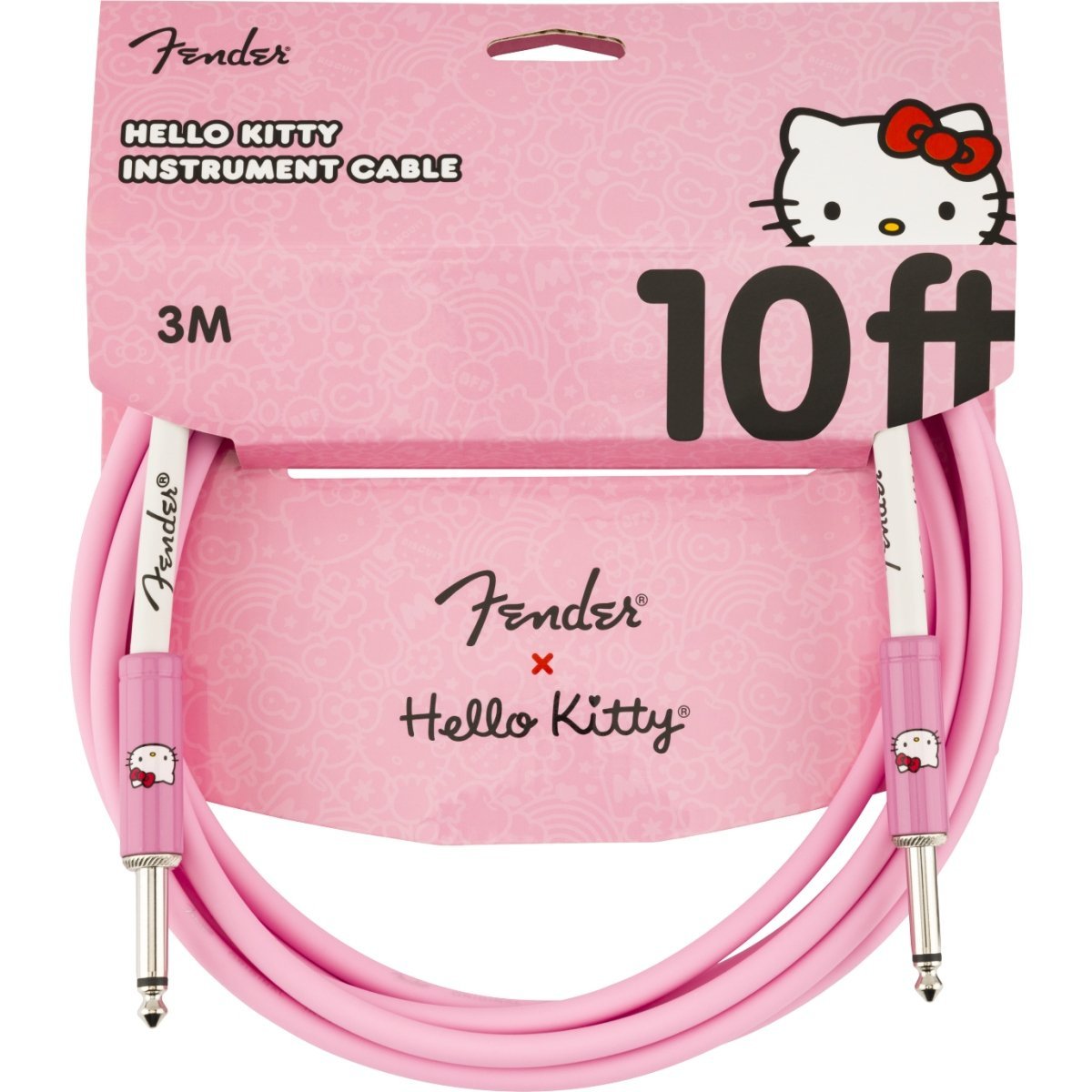 Fender Fender x Hello Kitty 10' Instrument Cable Pink S-S
