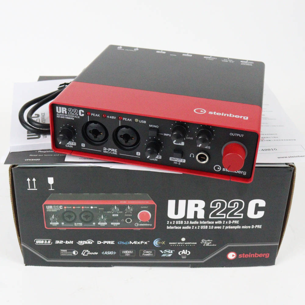 steinberg UR22C オーディオインターフェイス 中古 Steinberg 【中古】 Steinberg スタインバーグ UR22C RD USB