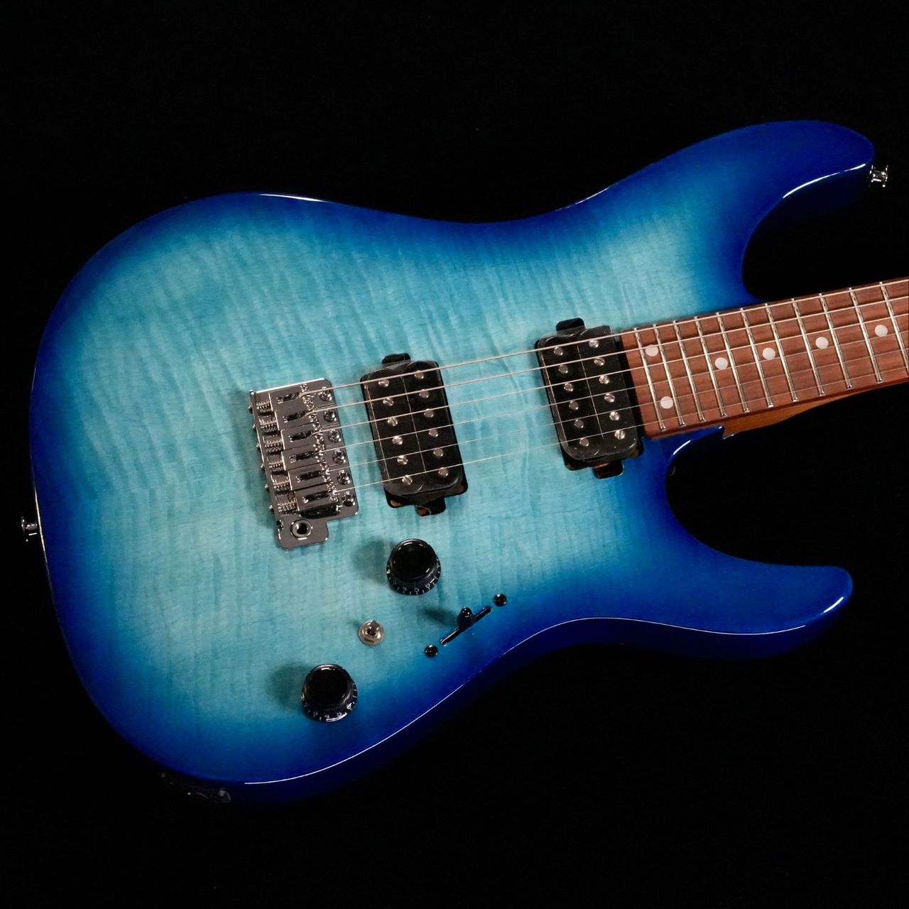 Ibanezフレイムメイプル エレキギター 24フレット Ibanez AZ24S1F TXB (Transparent Turquoise Burst) エレキ