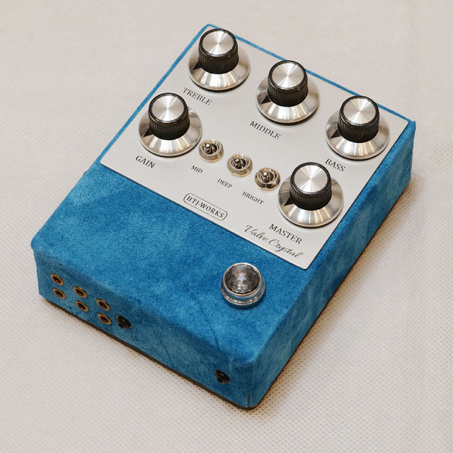 HTJ-WORKS Valve Crystal 12AX7 Tube Preamp Silver Top Dark Blue