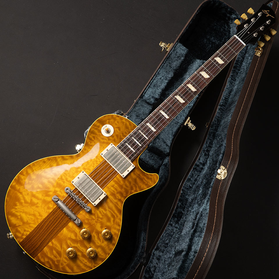 Bizen Works BURNED STD Green Lemon レスポール Bizen Works Burned SPT Quilt Green Lemon（新品）【楽器検索デジマート】