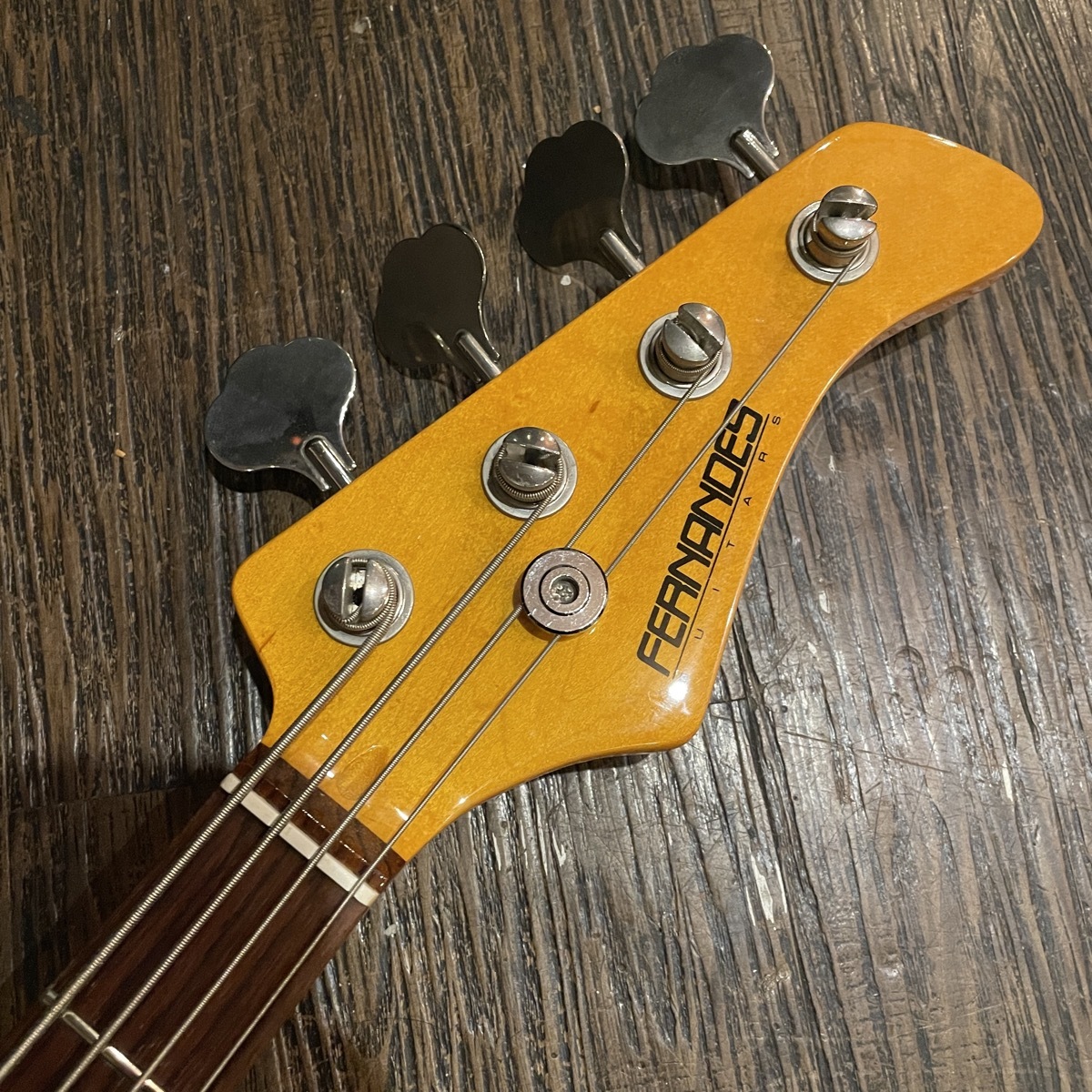 【ら13】FERNANDESエレキベースRJB-380チューナー付き。 FERNANDES RJB-380 JB type Electric bass（中古/送料無料