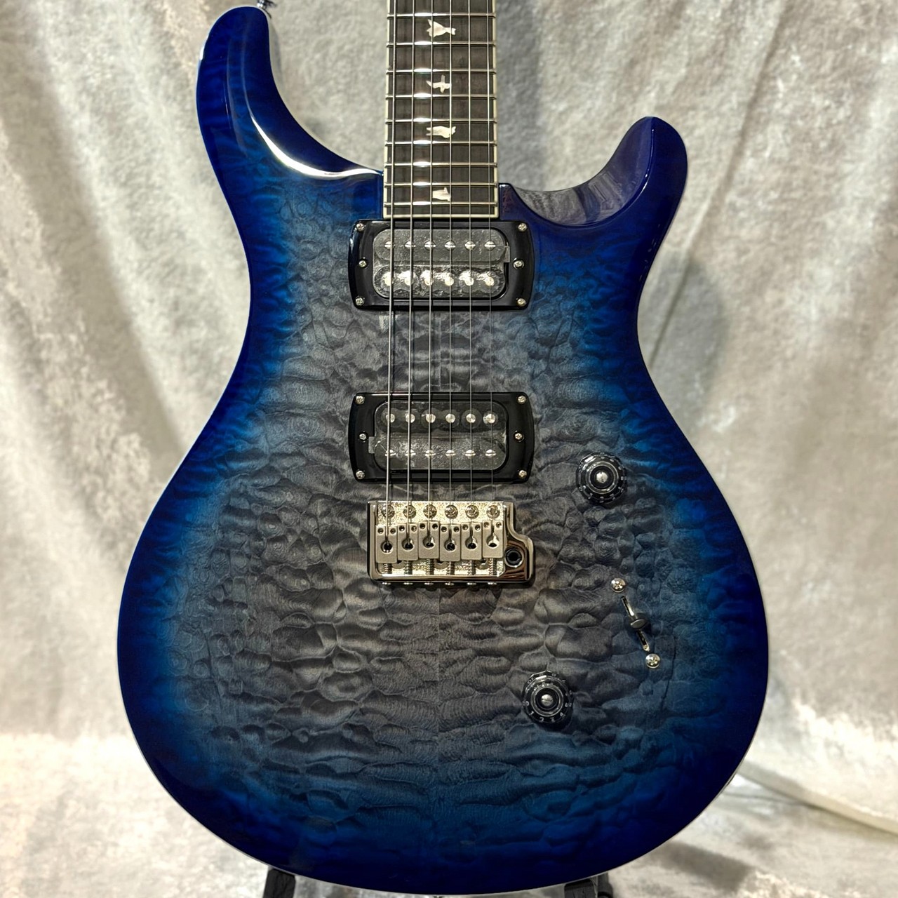 K*b様 PRS Custom SE エレキギター キルテッドメイプル Paul Reed Smith(PRS) SE Custom24 QUILT PACKAGE ~Charcoal Blue